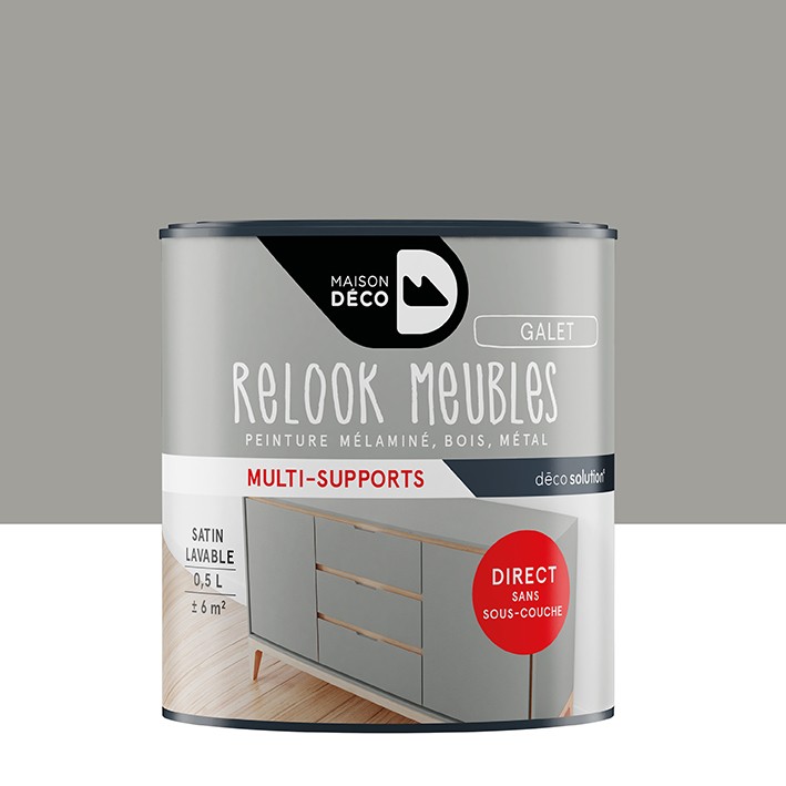 Peinture Relook Tout finition - Aspect satin - Galet