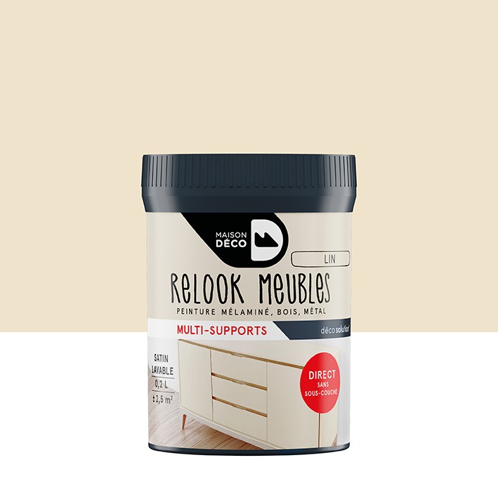 Peinture Relook Tout finition - Aspect satin - Lin