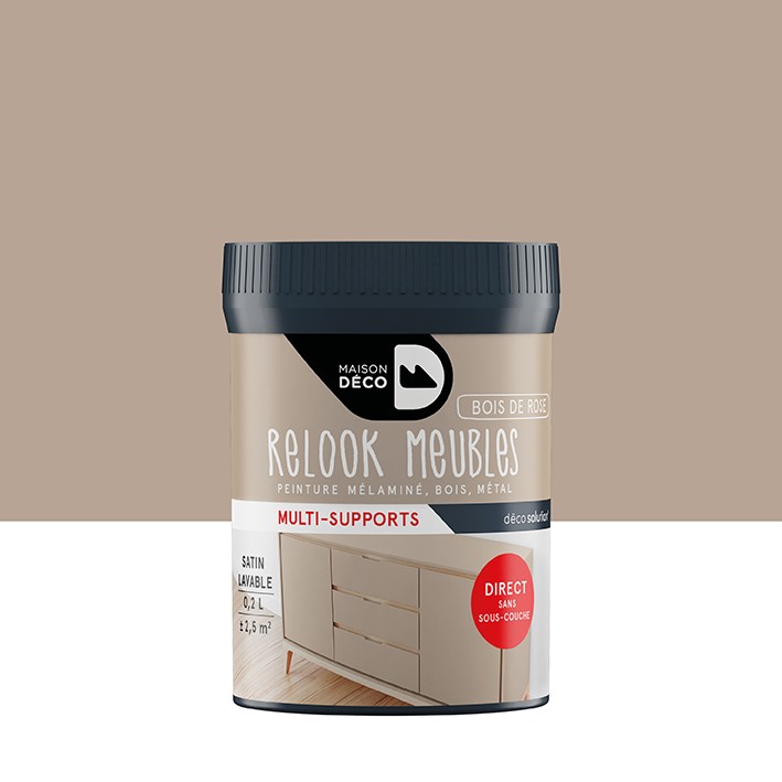 Peinture Relook Tout finition - Aspect satin - Bois de rose