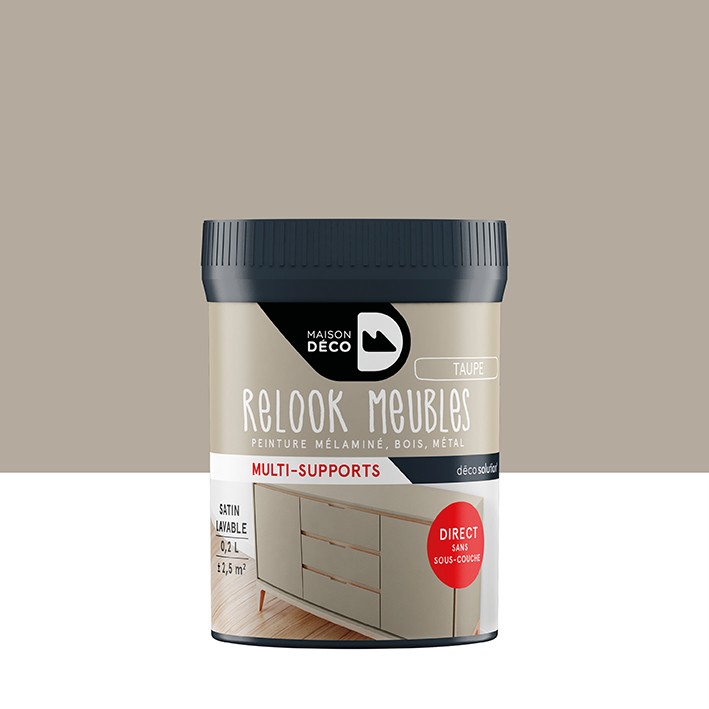 Peinture Relook bois Les Unis - Satin - Taupe