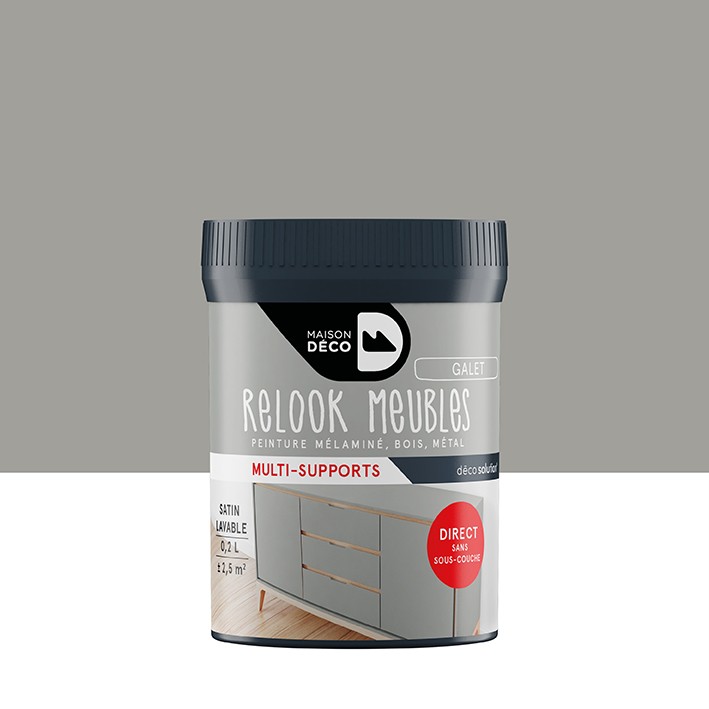 Peinture Relook Tout finition - Aspect satin - Galet