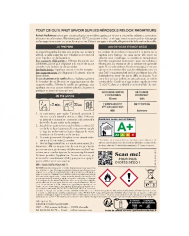 Peinture Relook Radiateurs aérosol - Satin