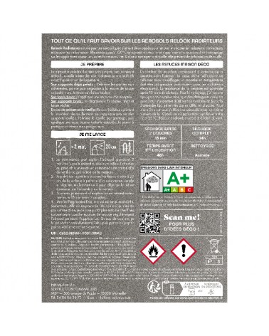 Peinture Relook Radiateurs aérosol - Aspect Quartz