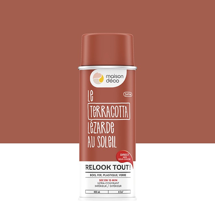 Relook Tout aérosol - Satin - Satin : terracotta