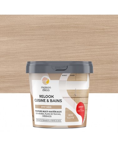  Peinture  - Relook Cuisine et Bains  -  Effet bois