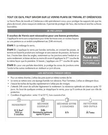  Vernis Plans de travail et Crédences - Relook Cuisine et Bains 