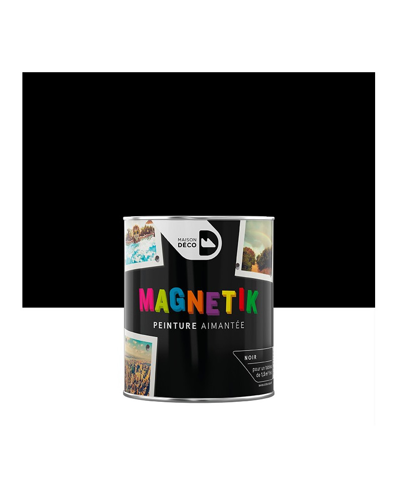 Peinture magnétique gris satin MAISON DECO Magnétik c'est génial ! 0.5 l